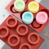6 Cavity Cake Moulds Cylinder Cup Shape 3D Cake Tray Cake Mold Baking Pan  Kitchen Baking