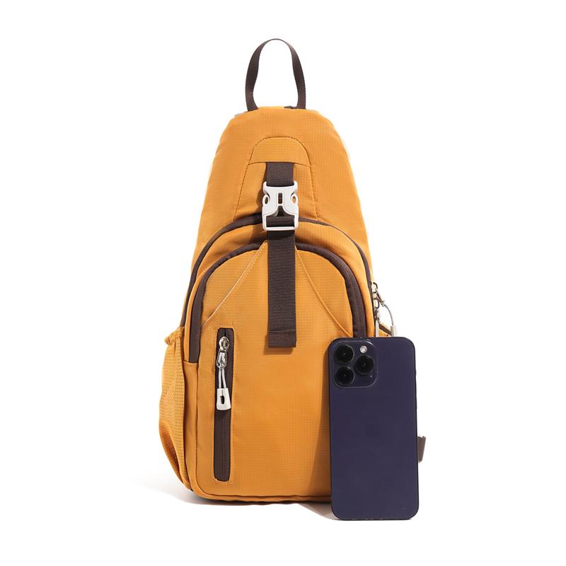 Lightweight Nylon Sling Bag for Men Women Crossbody Chest Backpack Travel Shoulder Purse