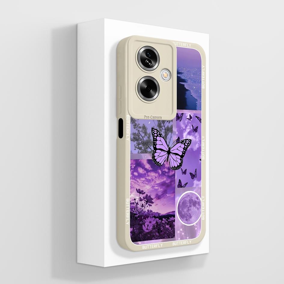 For OPPO A79 A77 A77s A78 A83 A91 A92 A93 A93s A94 A95 A96 4G 5G Phone Cases Lovely Panda Kitten Pattern Liquid Silicone Anti Slip Shell For OPPO Capa