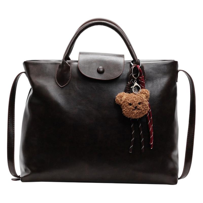 Retro commuter messenger bag women's large-capacity bags2025 winter new portable tote bag shoulder bag