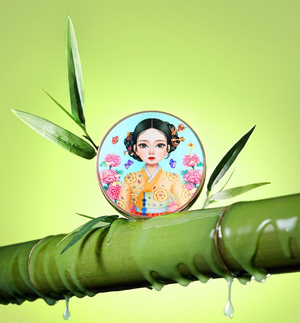 Absolute Iron Wall Girl Season 13 Latest Pure Rice Bamboo Whitening Cushion Foundation (18g)