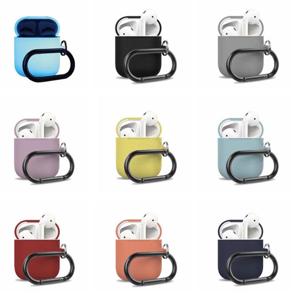 For Accessories Earbuds Silicone Protector Cover Case + Anti Lost Strap