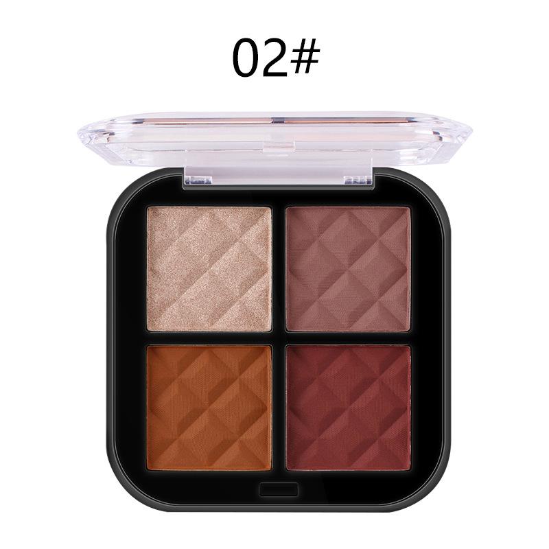 BSIMONE Four-Color Shimmer Eyeshadow Palette - Three-Dimensional Glow Student Style