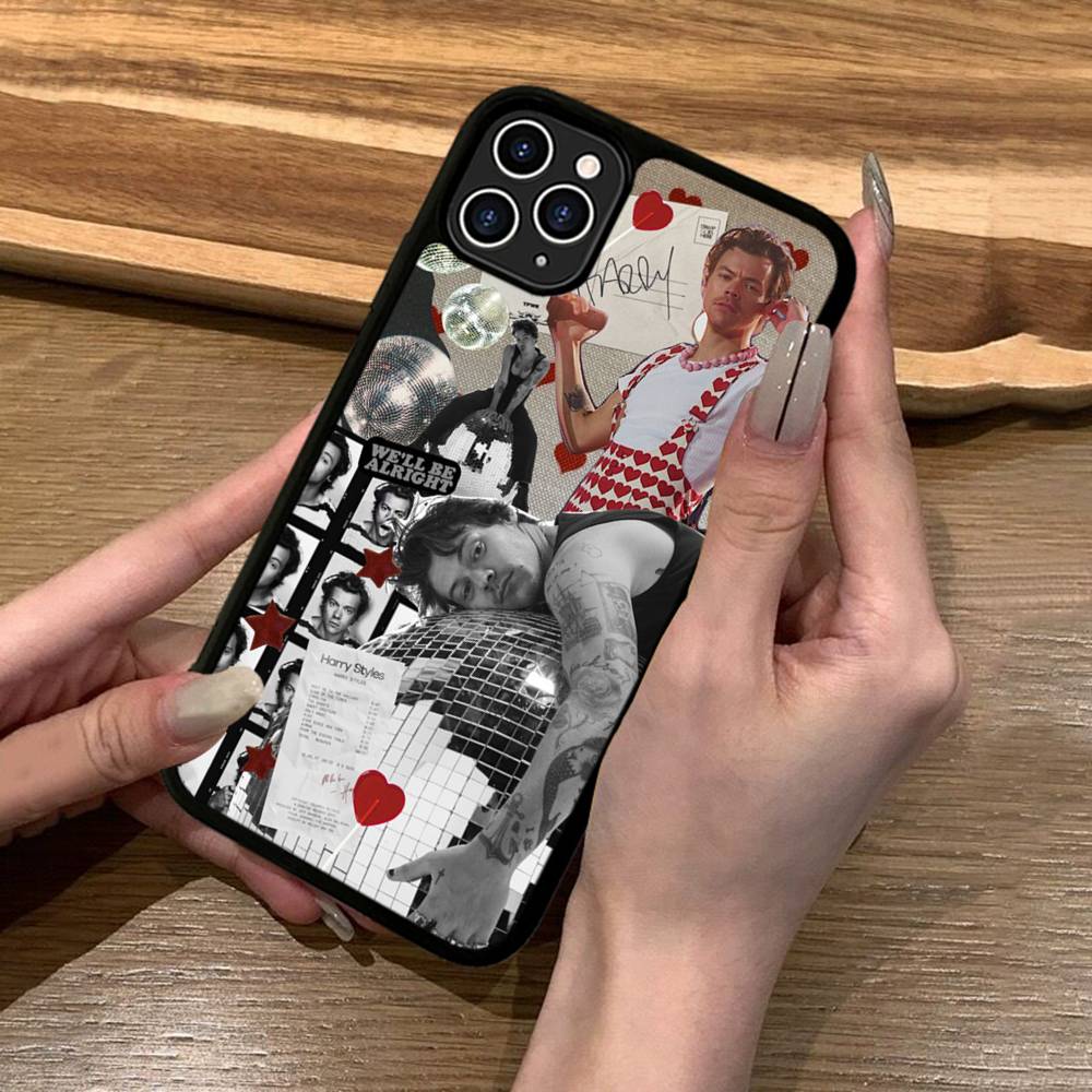 Famous H-Harris Singer S-Styles Phone Case For Iphone 11 12 13 14 15 Pro Max 17 16 Plus Hard PC+TPU Back Cover