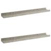 VidaXL Wall Shelves 2 Pcs Concrete Grey 60x9x3 Cm