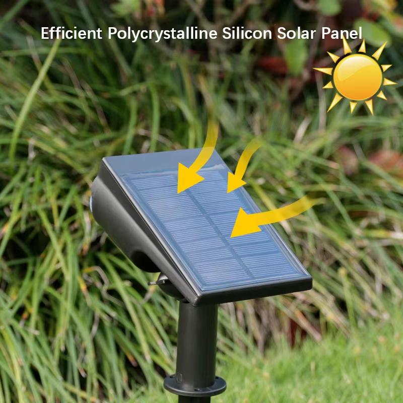 Ultra Bright Outdoor 7LED Solar Landscape Spot Light Waterproof Brightness Adjustable Solar Spotlight Garden Patio Walkway Decor