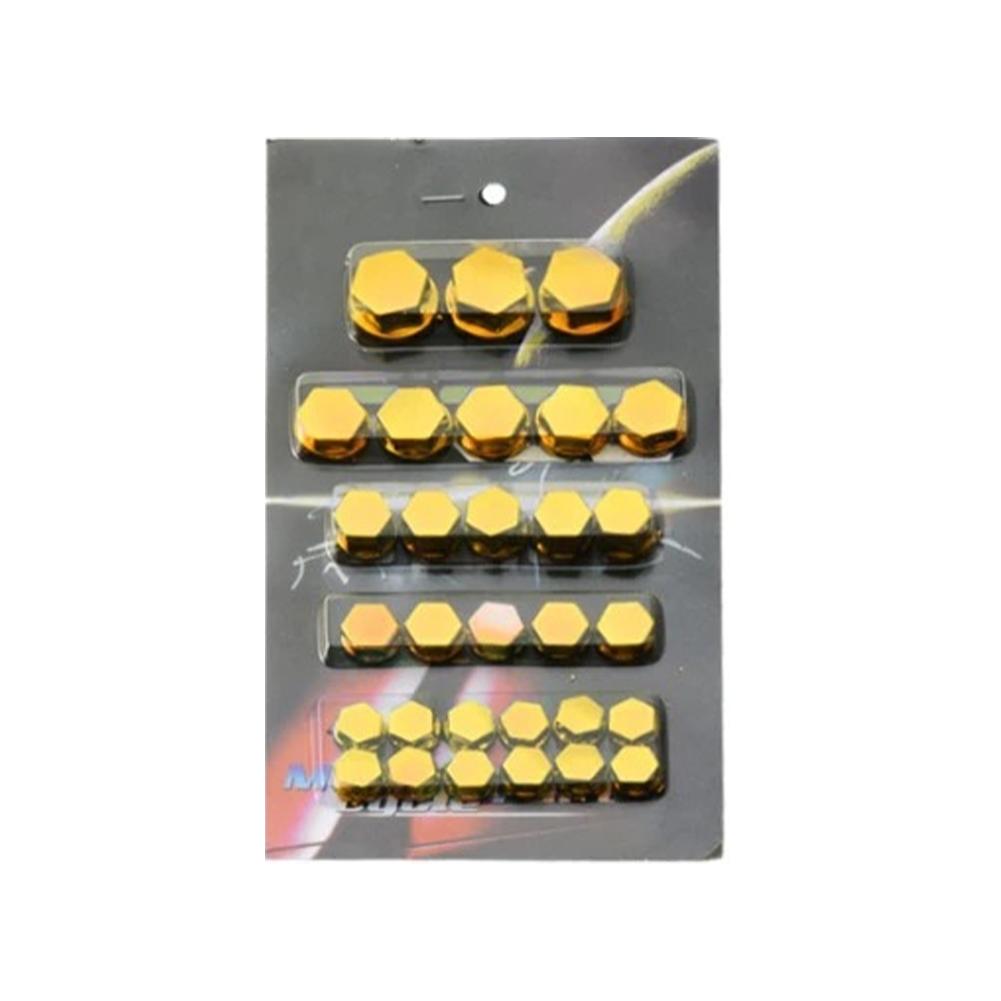 1,4/1,2/1/0,8 cm Dekorace šroubového uzávěru na úpravu motocyklu Univerzální pro většinu motocyklů Beneli Barevný kryt matice Accesso V3k7