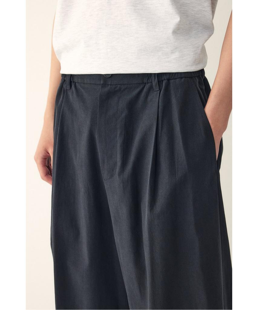 STUDIO TOMBOY [Men] Basic One-Pleat Elastic Pants _Black_9156231193