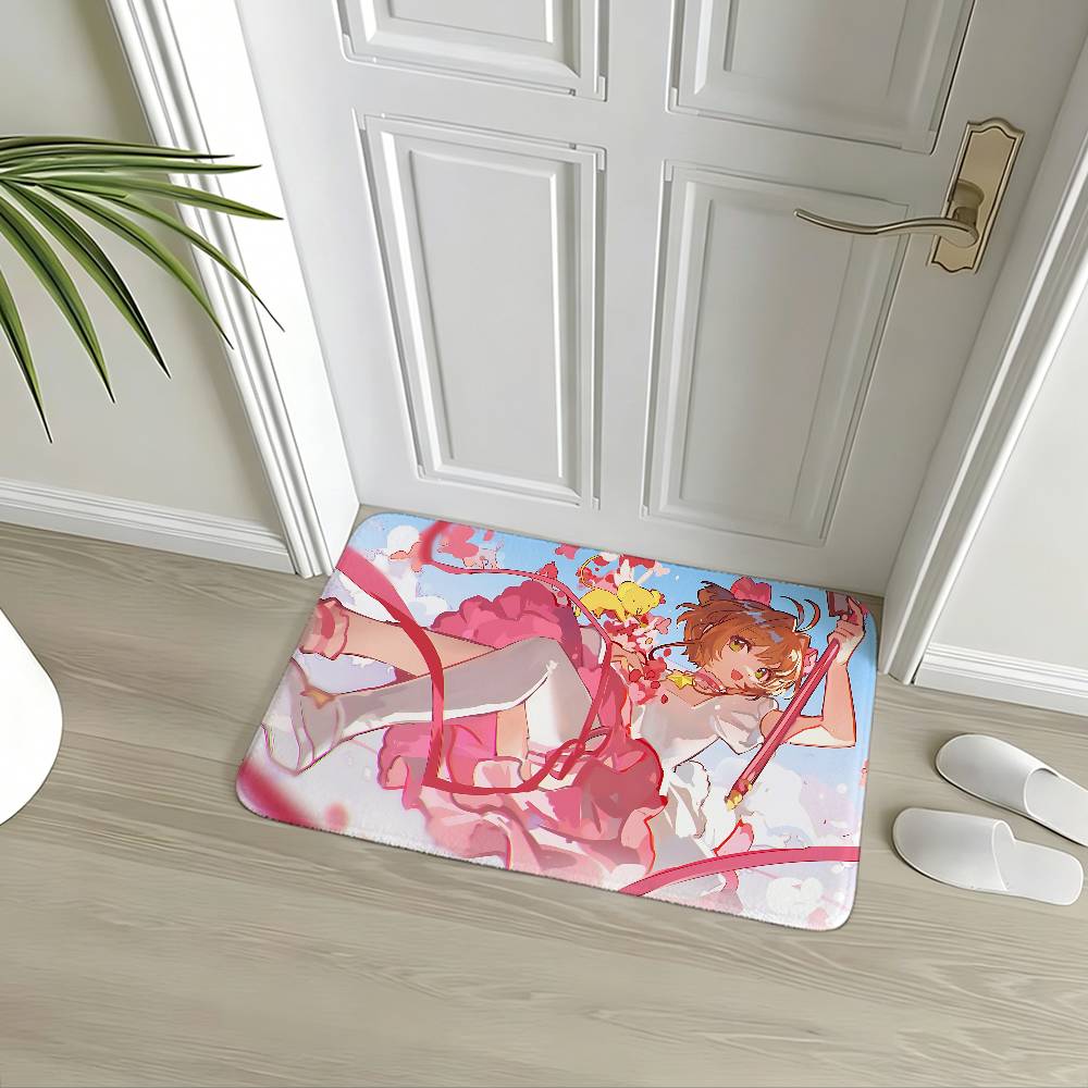 Anime-C-cardcaptor-Sakura-S Kawaii Carpet Bathroom Anti-slip Mat Door Mat Home Decoration Mat Entrance DoorMat Scratch-resistant