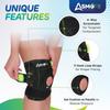 Asmofit Knee Brace Support for Men & Women with Gel Padding | Universal Open Patella Knee Caps for Men Pain Relief - Ideal for Gym & Sports, Arth