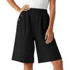 Women's Casual Five-Quarter Pants Color, Straight-Leg, For Home Use