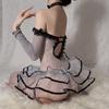 Sexy underwear Sexy mesh socks Hollow seduction Uniform stockings onesie Open crotch free black silk