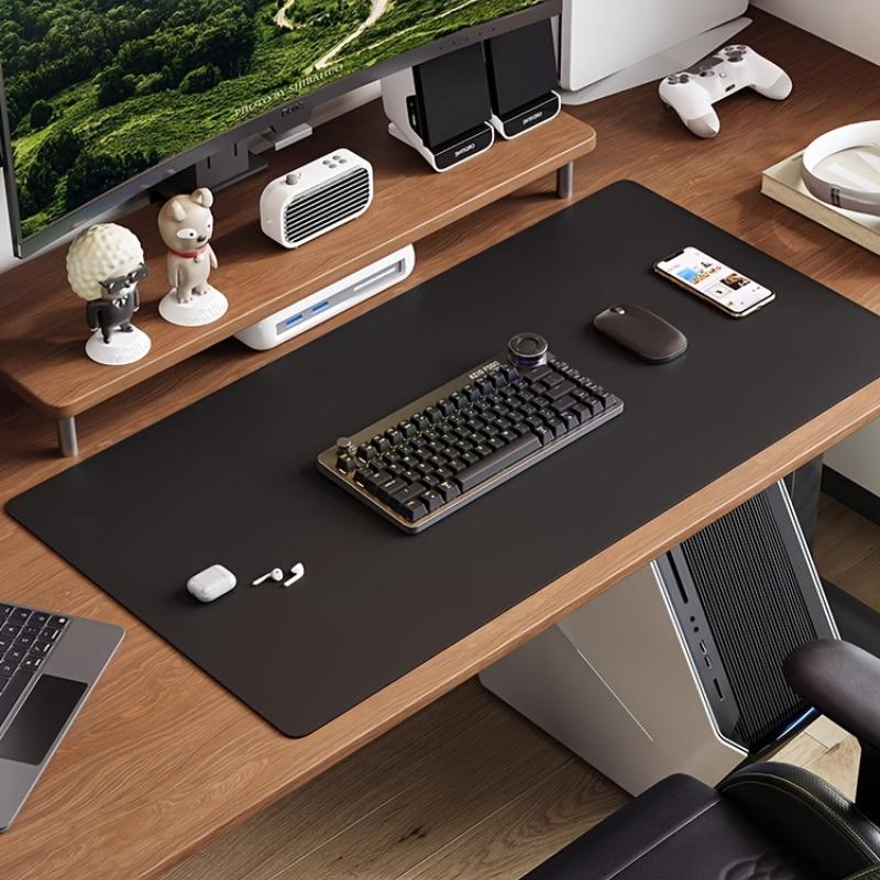 PU Leather Mouse Pads Desk Mat for Office Solid Color Computer Pad Keyboard Pads