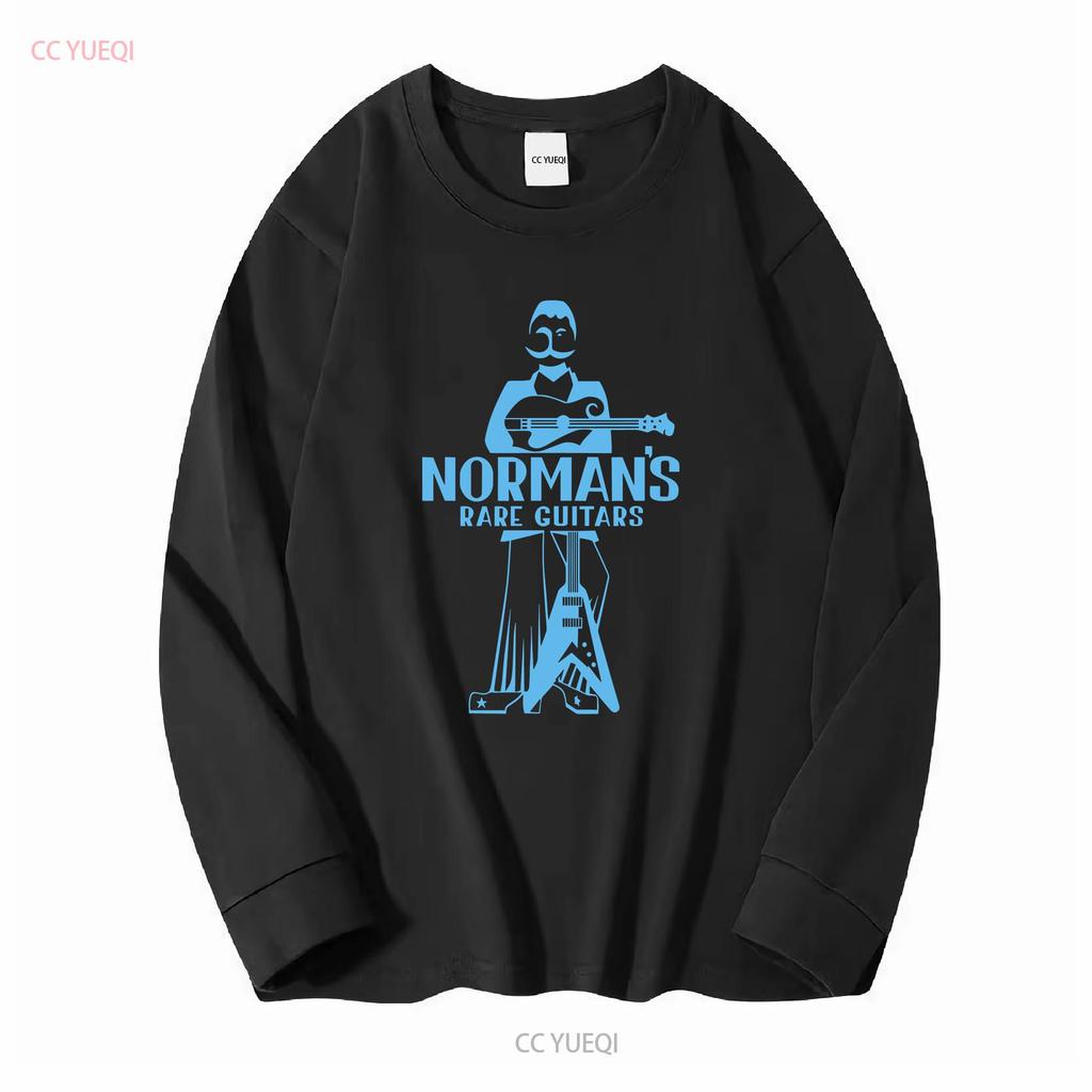 New Funny Normans Rare Guitars Since 1975 T shirt MEN BLACK ZISE S 5XL vintage Washed graphic homme Slightly streetwear