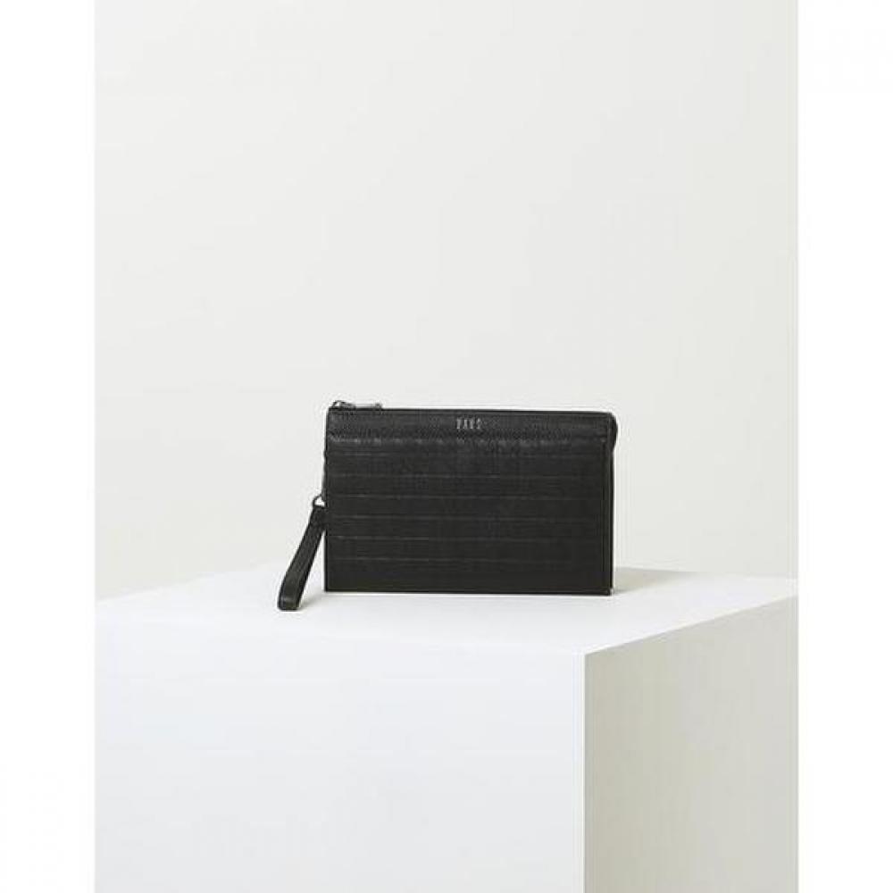 Daks Black Patterned Leather Clutch Bag Dbba3e266bk