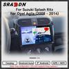 For Opel Agila Suzuki Splash Ritz 2008 - 2014 Android Car Radio Multimedia Video Player Navigation GPS Carplay Screen Auto Stereo Intelligent Systems