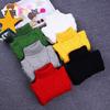 2T-10T Pure Color Spring Boy Girl Kid Thick Knitted Bottoming Turtleneck Shirts Solid High Collar Pullover Sweater