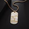 Hexagram Tag Stainless Steel Pendant Necklace