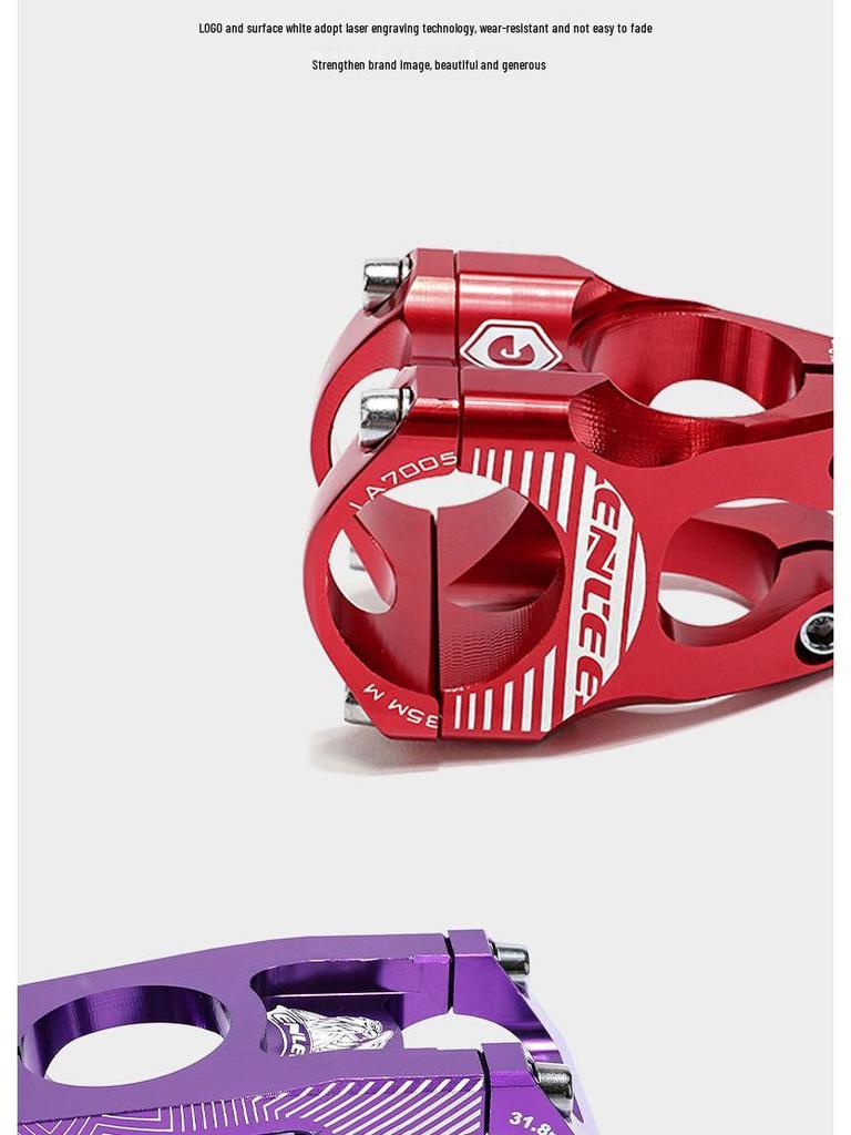 ENLEE Mountainbike Aluminium Riser Vorbau 28.6x31.8x35mm