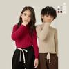 Korean Style Unisex Kids Half Turtleneck Autumn Winter Warm Knit Sweater Top