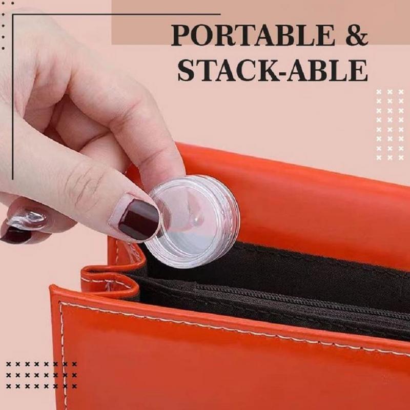 Travel Cosmetic Jar Empty Stackable Jars Loose Power Pot Eye Shadow Powder Small Portable Bottles