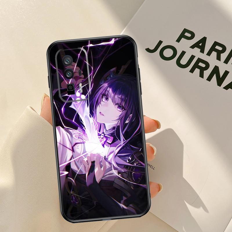 Raiden Shogun Genshin Impact Case For Xiaomi 14 15 Ultra 13T 14T 15T 17 Pro Max POCO X7 X5 X6 Pro F5 F6 F7 F8 Pro Coque