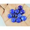 13X13MM Natural Lapis Lazuli Round Cabochon Loose Gemstone 10Pcs Lot 93Cts. C-3749