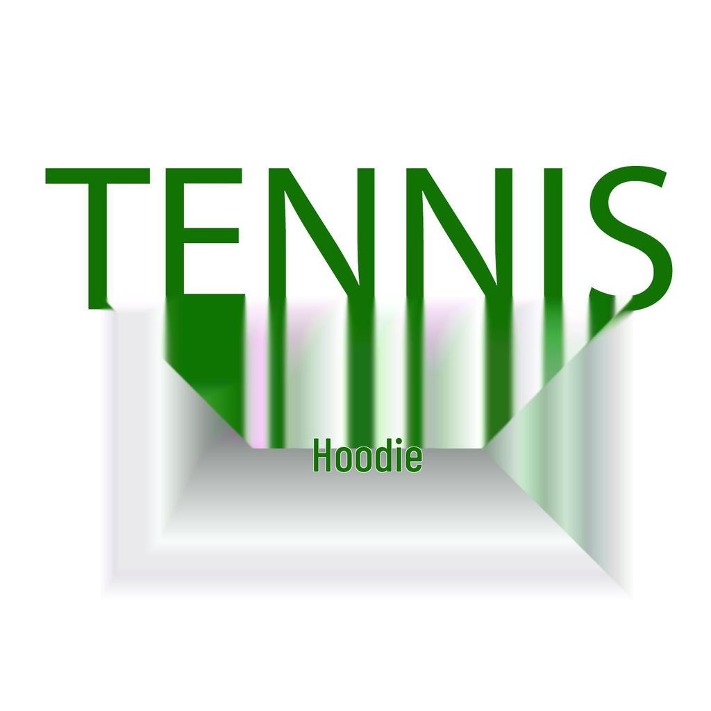 Tennis Print Warm Terry Cloth Loose Round Neck Hoodie for Autumn/Winter