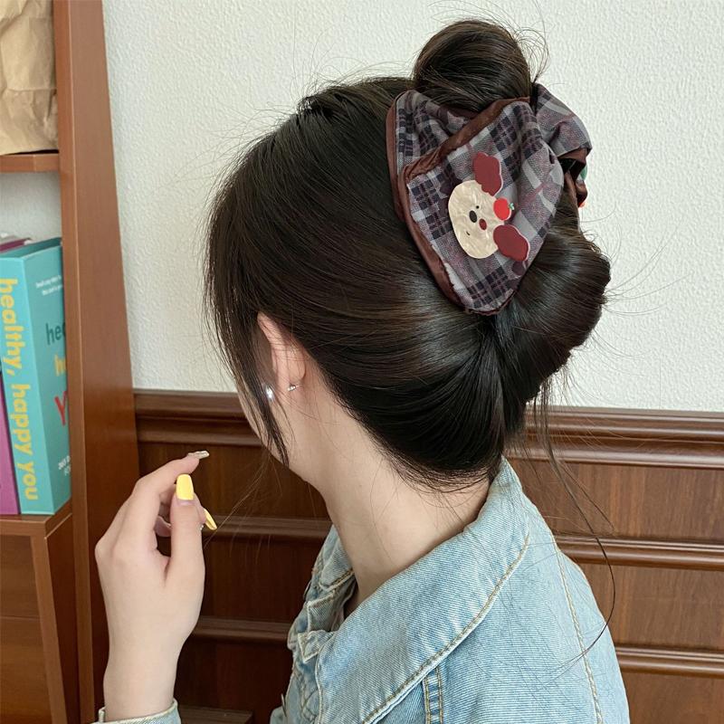 New Cute and Cute Cartoon Catnip for Women High Level Sense Back of The Head Pan Hair Shark Clip Head Versatile Hair Accessories