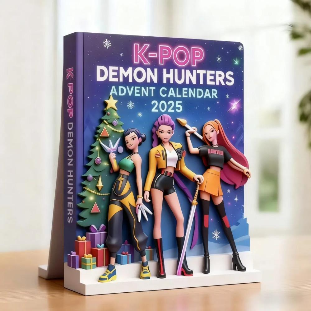 Kpop Demon Hunters Advent Calendar  K Pop Demon Hunters Advent Calendar Acrylic Figures 2d Figures Flat Figures Figurines