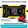 Battery Repair Lcd Display 6A 12V Intelligent Car Battery Charger Car And Motorcycle Battery Charging Unit Lead-Acid