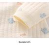 Pure Cotton Butterfly Baby Romper - Warm & Lightweight for Autumn/Winter