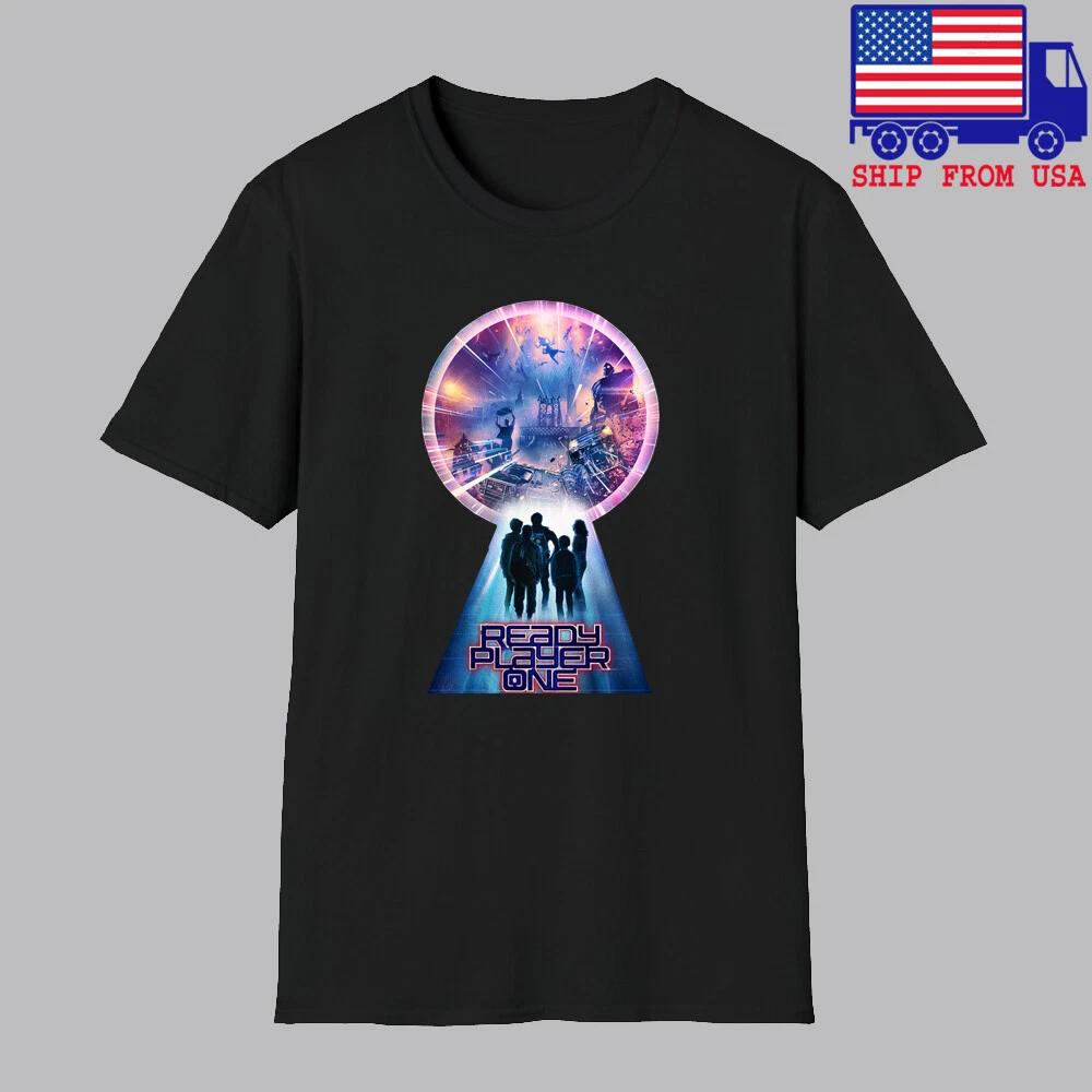 Ready Player One Movie Men s Black Size S-5XL S