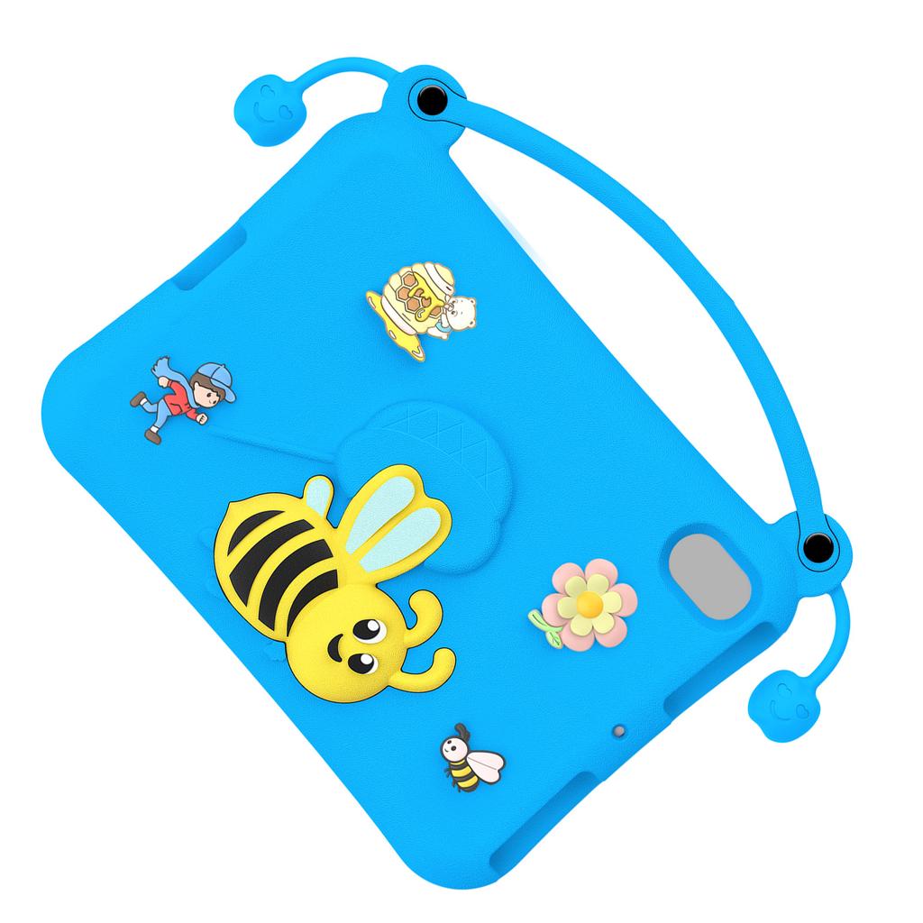 Étui Protecteur EVA Motif Abeille Convient pour IPad Mini 6 7 Protecteur Résistant aux Chocs avec Support Intégré Poignée Portative
