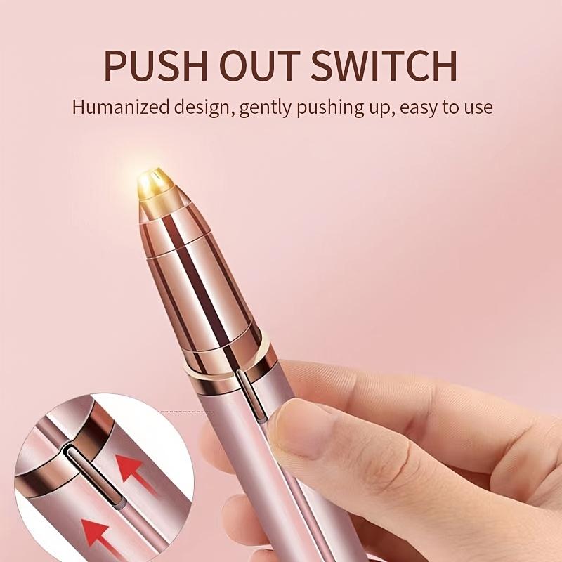 Electric Eyebrow Trimmer Security Hair Removal Eye Brow Epilator USB Charger Mini Shaper Shaver Hair Removal Painless Beauty