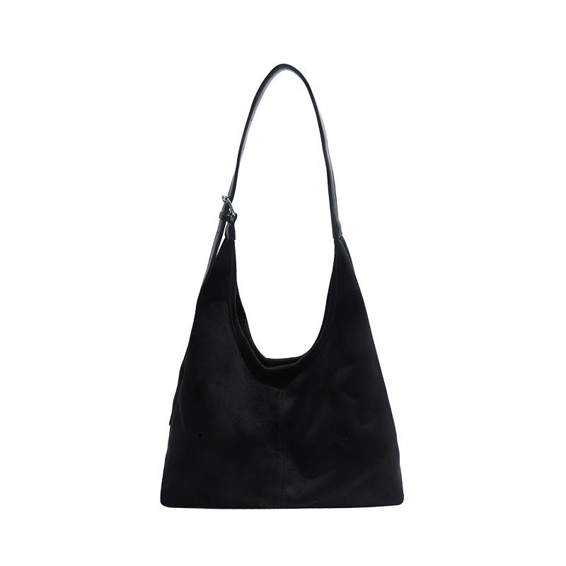 Suede Bag Women's New Autumn and Winter Large-capacity Matte Leather Shoulder Bag Textured Commuter Tote Bag
