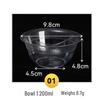 Yudefeng Disposable Transparent Thickened Snack & Soup Bowls