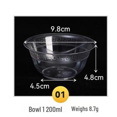 Yudefeng Einweg Transparente Verdickte Snack- & Suppenschalen