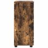 Bathroom Cabinet with Door Smoked Oak 60 X 35 X 80 Cm
