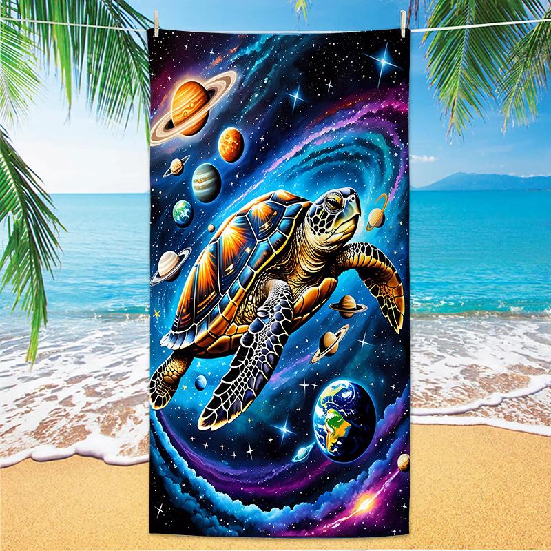 New Popular Marine Life Beach Towel Self-Delivery Warehouse Microfiber Quick-Drying Towel