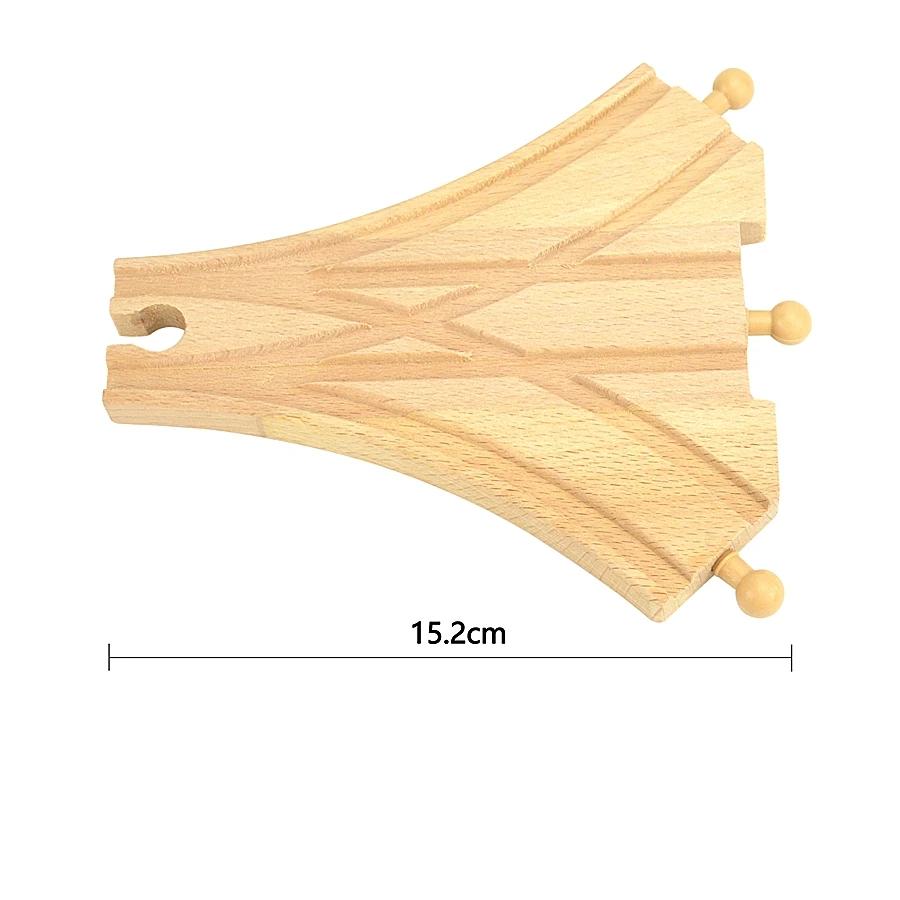 Educational Toy for Child New Kinds Wood Track Accessories Beech Wooden Train Track Railway Toys Fit Biro Wooden All Brand Track