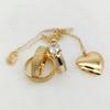 24 Carat Gold Plated Rings Jewelry Pendant Necklace Girls Wedding Engagement Bridal Sets Couples 24k Gold Plated Cz Diamond Ring