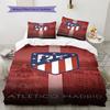 Juego de Edredón Ropa de Cama Atleti Funda de Edredón Funda de Almohada Decoración del Hogar Regalo de Cumpleaños (1 * funda nórdica + 2 * fundas de almohada, sin núcleo)