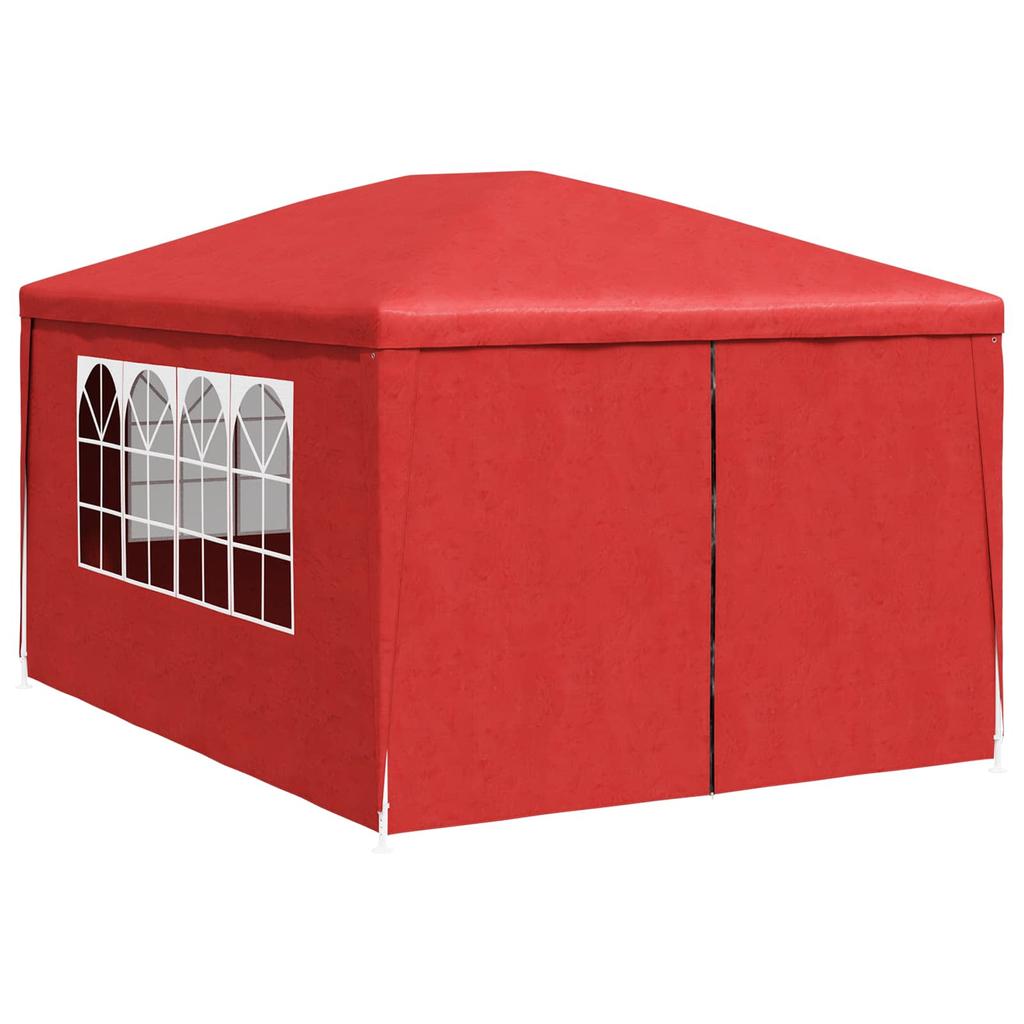 Party Tent 400 X 300 X 255 Cm Red PE and Steel