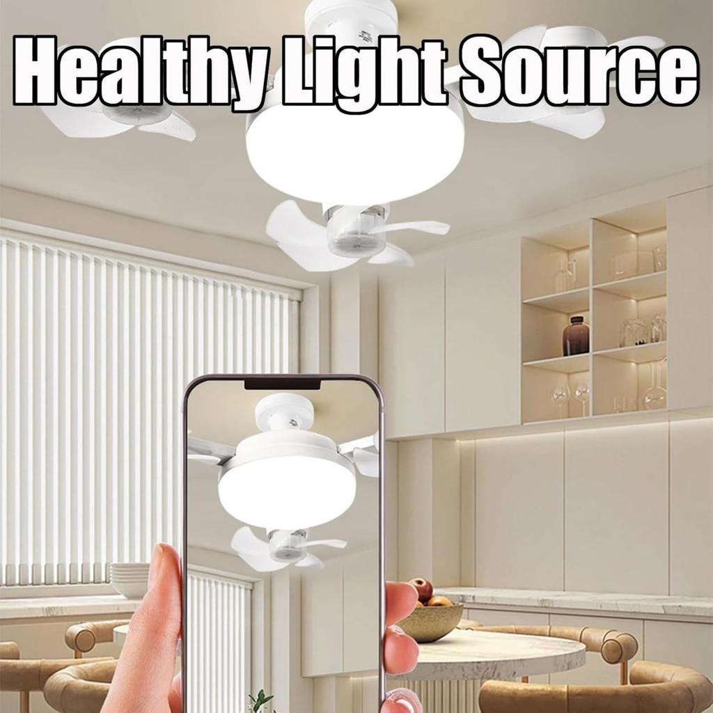 Neues Drohnen-Ventilatorlicht-2 In 1 Hängeventilator mit Fernbedienung, 3-stufig 4/3 Decken-Dimmbares LED-Licht für Schlafzimmer/Wohnzimmer