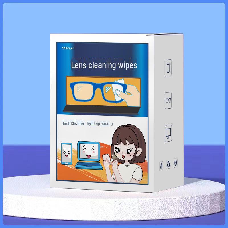 

Салфетки для очистки очков и линз от запотевания - Одноразовые салфетки для ясного зрения Bulk without box (2 pieces)