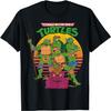 צבי הנינג'ה המתבגרים קבוצת שמש רטרו חולצת טריקו T-Shirt