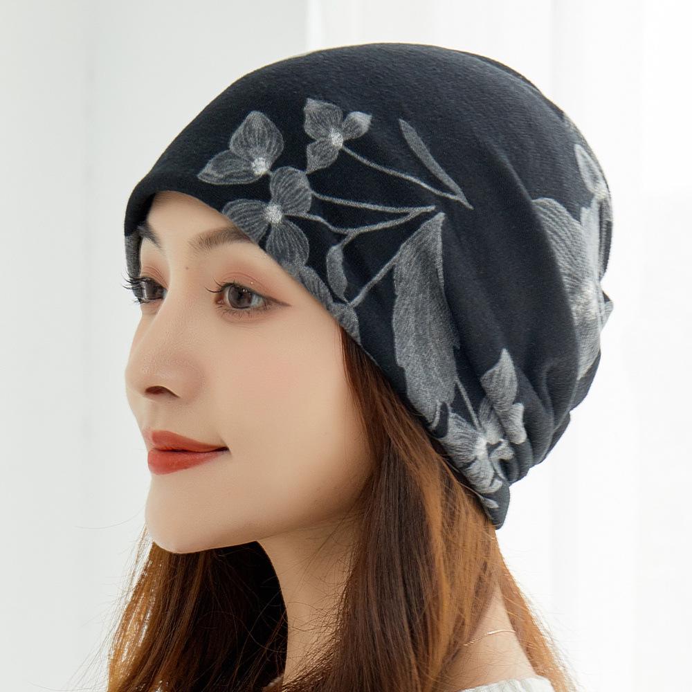 Vielseitige koreanische Damenhüte für Herbst/Winter: Kopftuch, Baotou, Pullover, Halstuch, Print, Flor und Ohrenschutz
