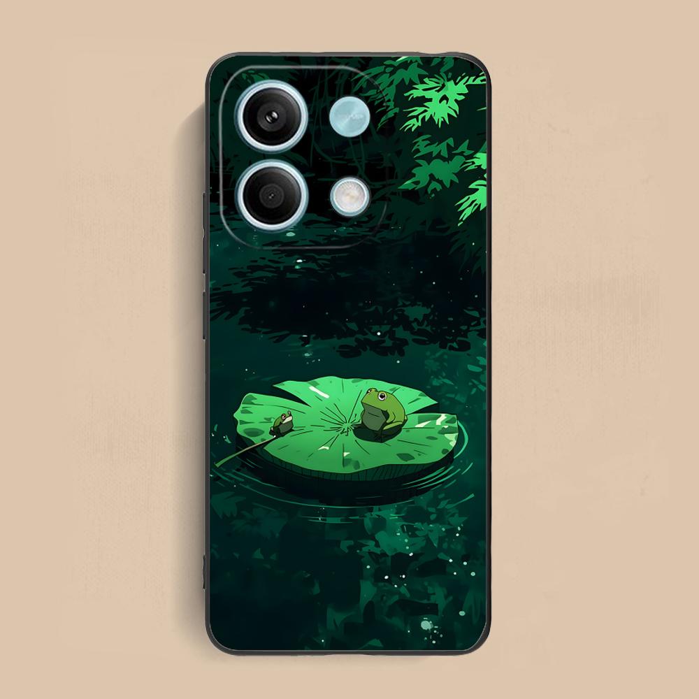 

Kawaii Frog Phone Case for Xiaomi Redmi Note 14 13 12 11 S Pro Plus 4G 5G Soft TPU Shockproof Cover Redmi Note 11S 4G
