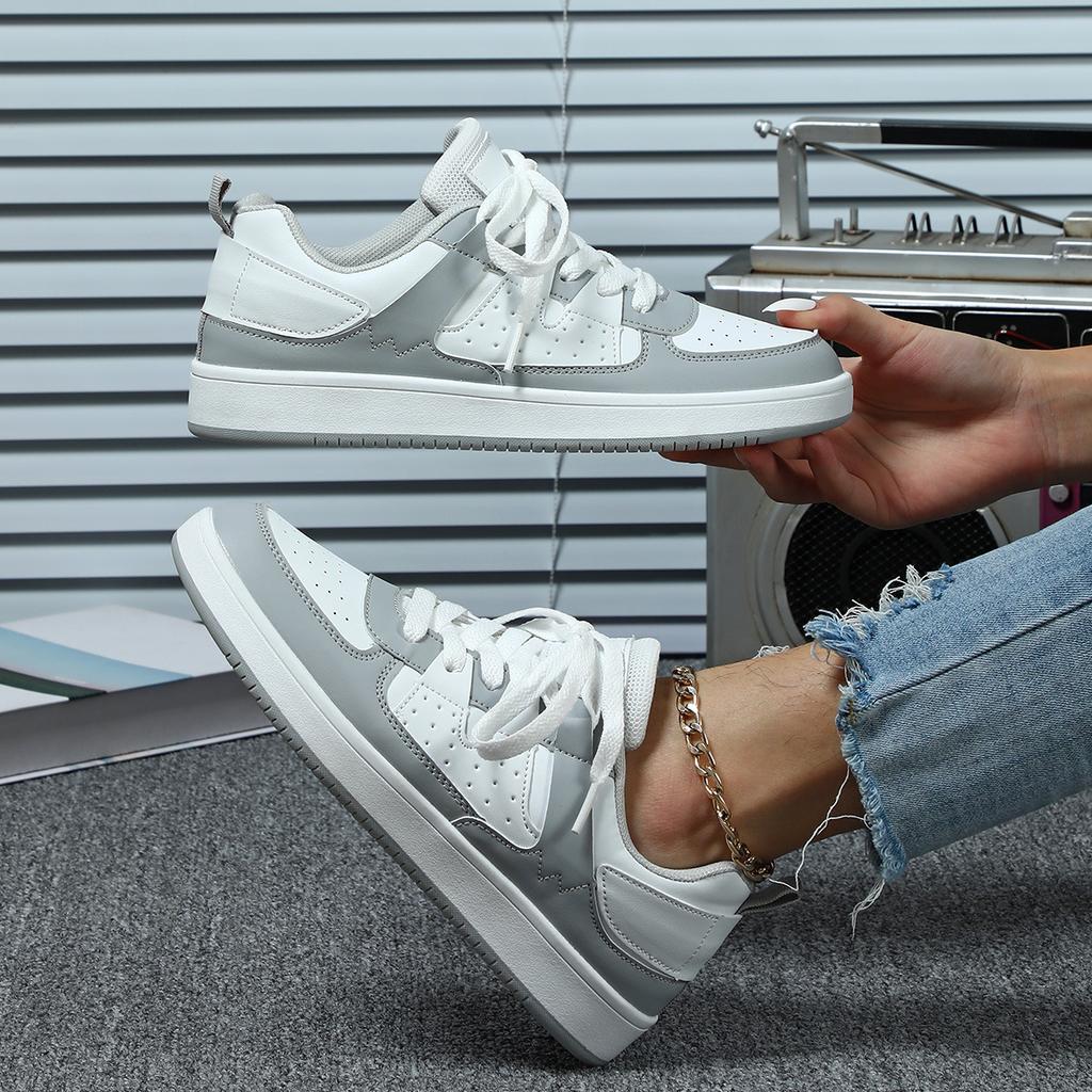 Women Chunky Shoes Trendy Platform Shoes Classic Board Shoes Men PU Leather Casual Sneakers for Outdoor Walking Traveling Jogging